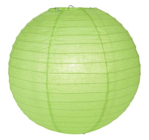 Luminária Japonesa Decoração Oriental Papel Verde 40 cm