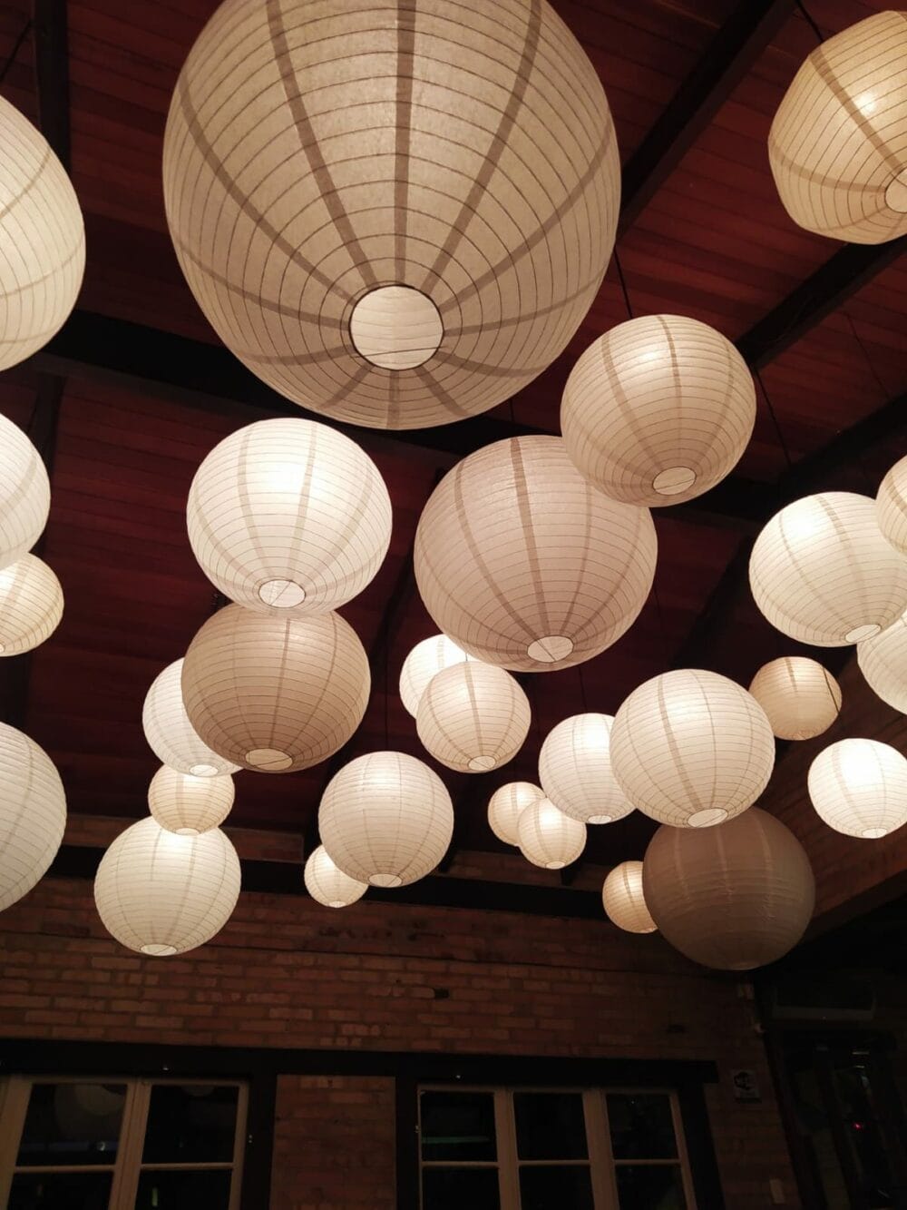 Luminária Japonesa Decoração Oriental Papel Branca 40 cm - Imagem 5