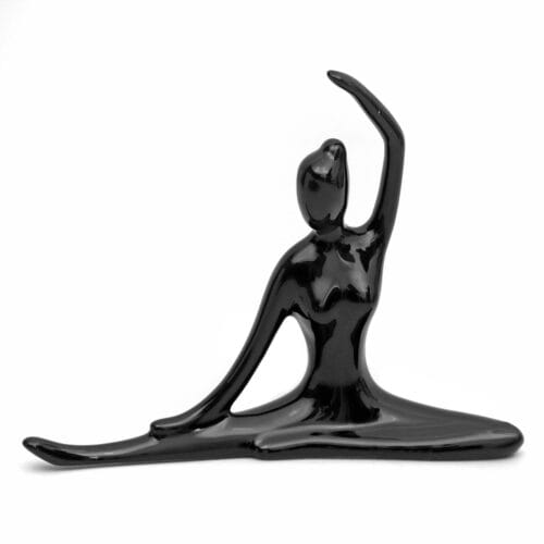 Enfeite Estatueta Porcelana Yoga Decoração 0101