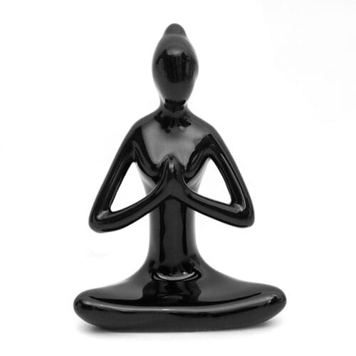 Enfeite Estatueta Porcelana Yoga Decoração  0106