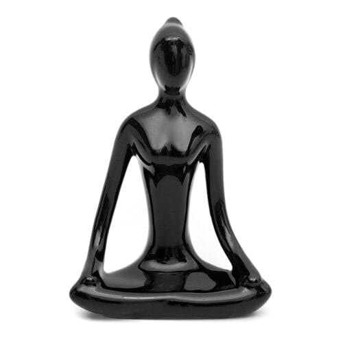 Enfeite Estatueta Porcelana Yoga Decoração  0107