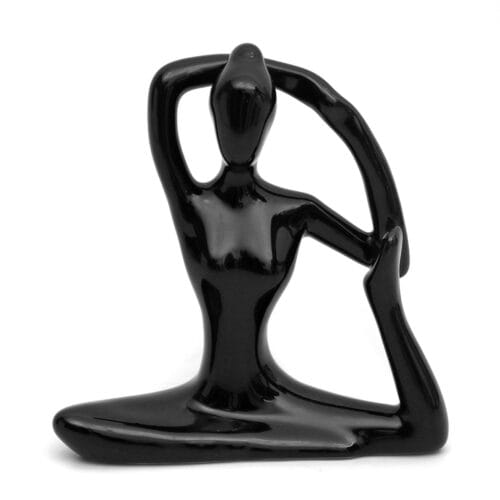 Enfeite Estatueta Porcelana Yoga Decoração 0104
