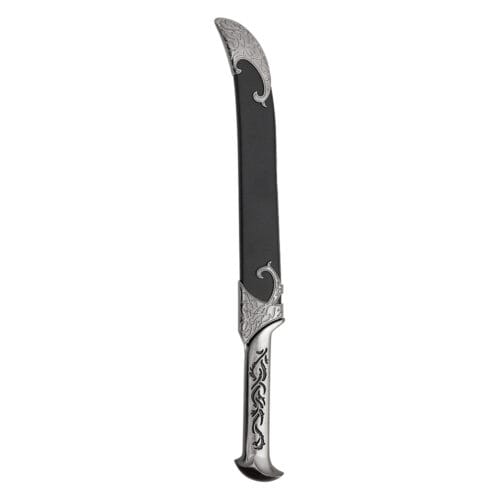 Facão Faca Decorativo Prata Preto 40 cm