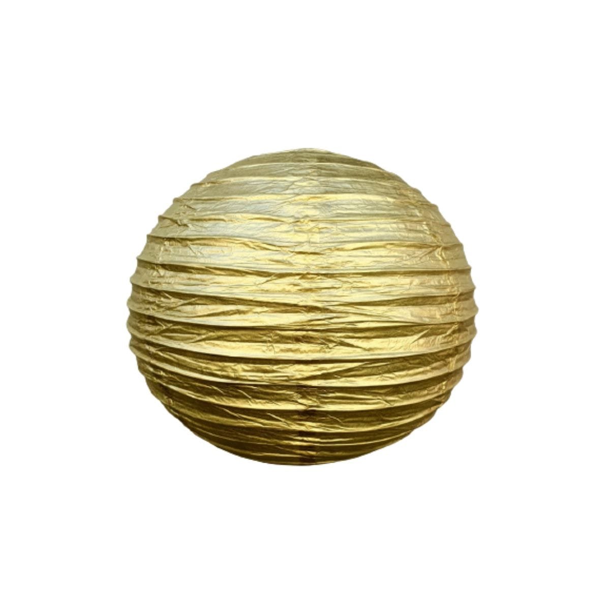 15232212499-design-sem-nome-2.jpg Kit 2 Luminárias Japonesas Decoração Oriental Papel Dourado 30 cm - Imagem 1