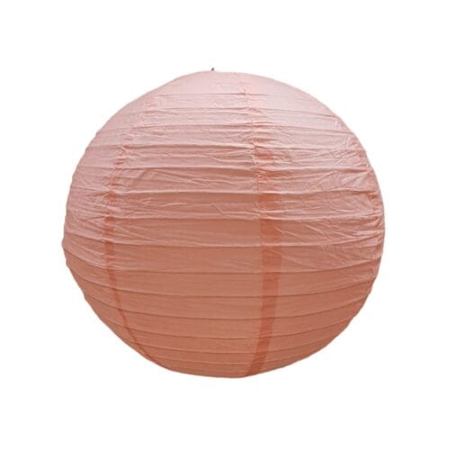 Luminária Japonesa Decoração Oriental Papel Salmão 40 cm