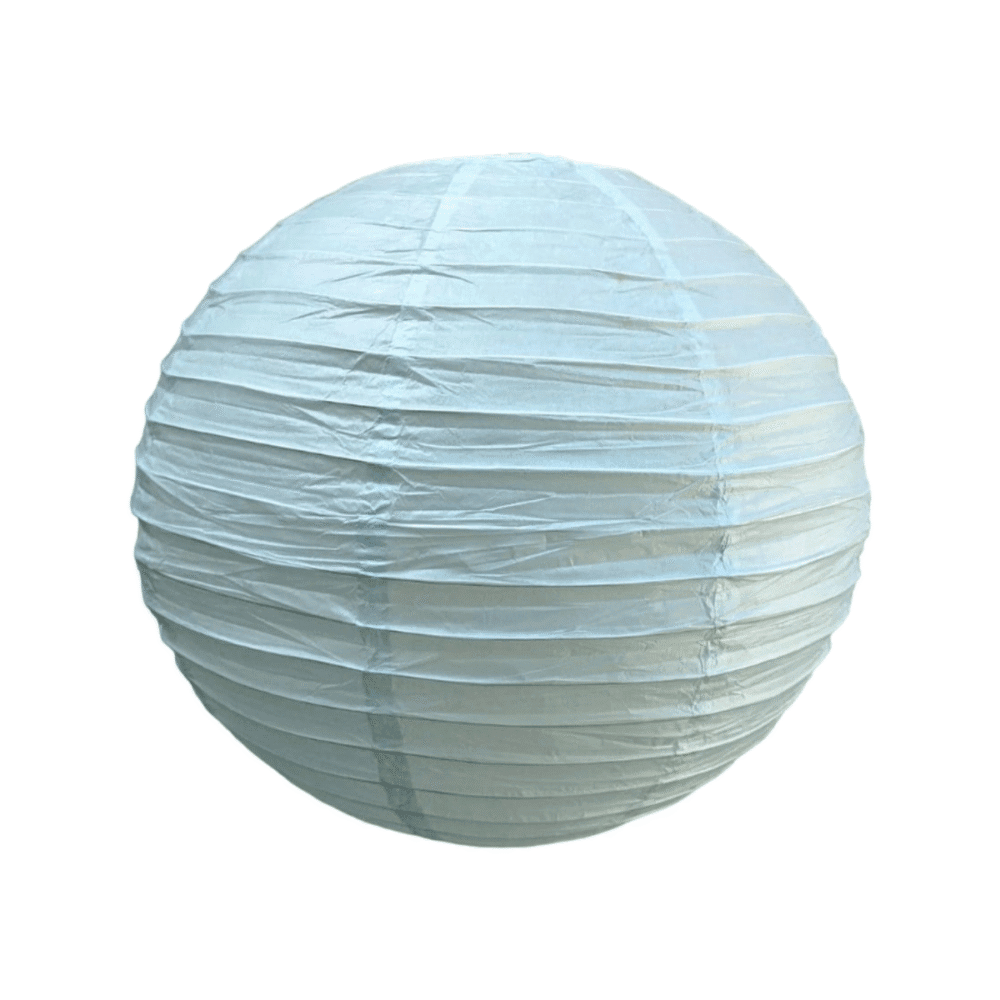 Luminária Japonesa Decoração Oriental Papel Verde Água 40 cm - Imagem 1